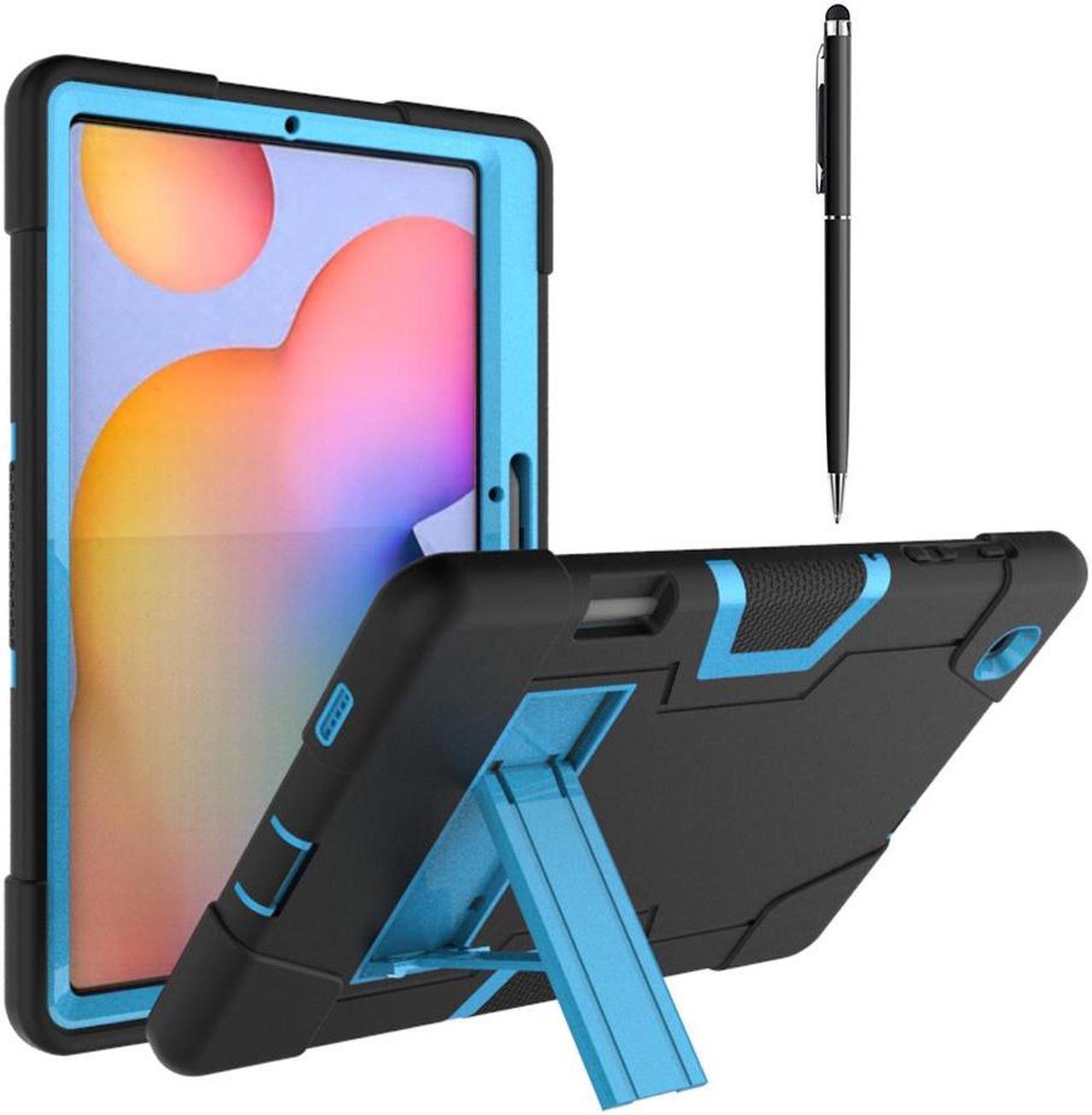 BONAEVER Case for Samsung Galaxy Tab S6 Lite 10.4 Inch 2020/2022/2024 SM-P620/P625/SM-P610/P615/P613/P619 with Kickstand, Heavy Duty Shockproof Protective Cover with Pencil Holder, Stylus Pen