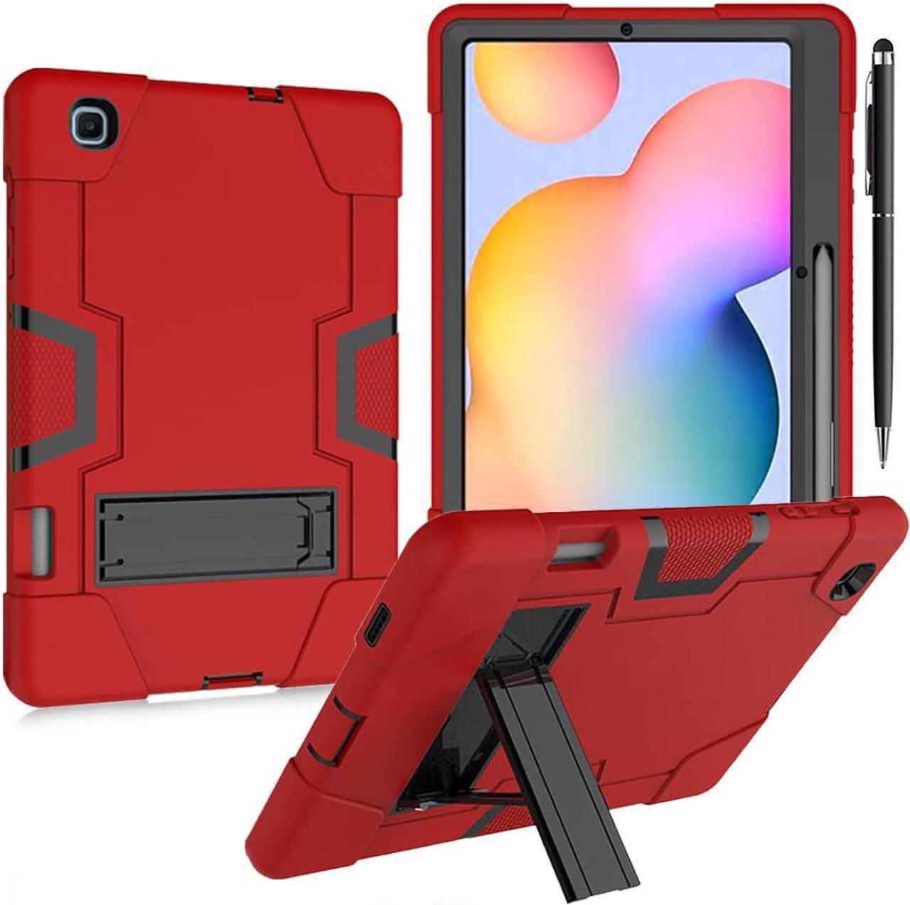 BONAEVER Case for Samsung Galaxy Tab S6 Lite 10.4 Inch 2020/2022/2024 SM-P620/P625/SM-P610/P615/P613/P619 with Kickstand, Heavy Duty Shockproof Protective Cover with Pencil Holder, Stylus Pen