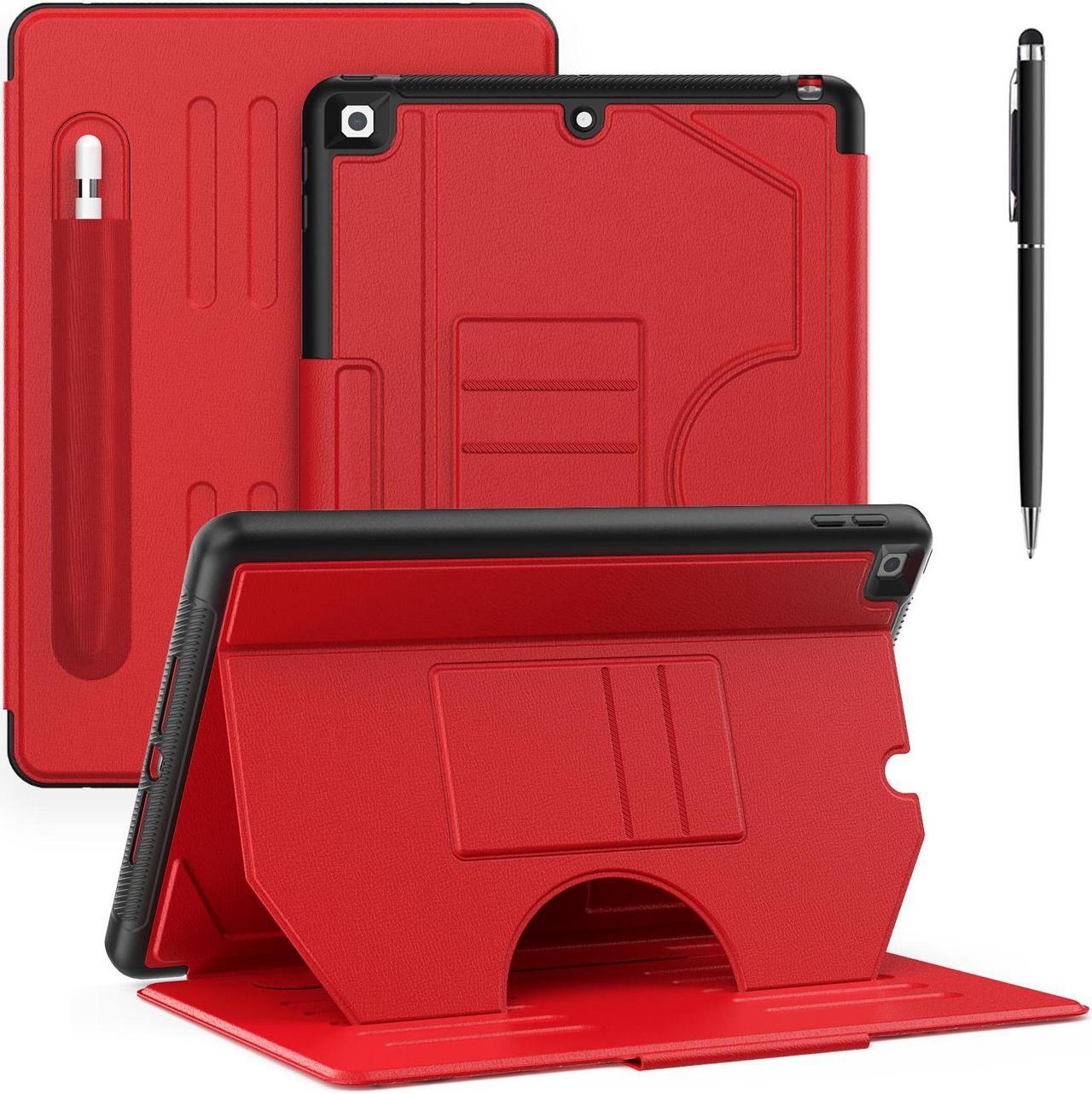 BONAEVER Case For iPad 9th/8th/7th Generation 10.2 inch 2021 2020 2019, iPad Air 3rd Gen, Pro 10.5 inch, Smart Magnetic Auto Sleep Shockproof Cover with Multi-Angles Stand, Pen Holder, Card Slot