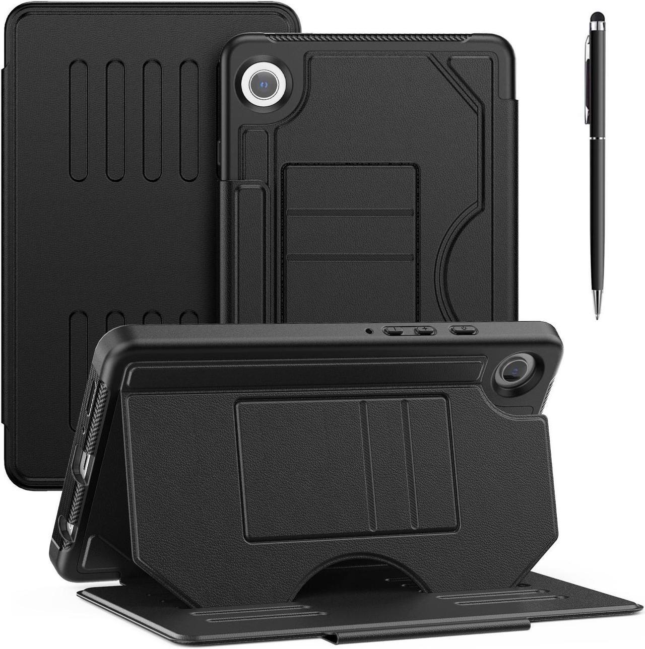 BONAEVER Case For Samsung Galaxy Tab A9 8.7 Inch 2023 SM-X110/X115/X117, Smart Magnetic Auto Sleep Shockproof Cover with Absorbing Multi-Angles Stand, Pen Holder, Card Slot