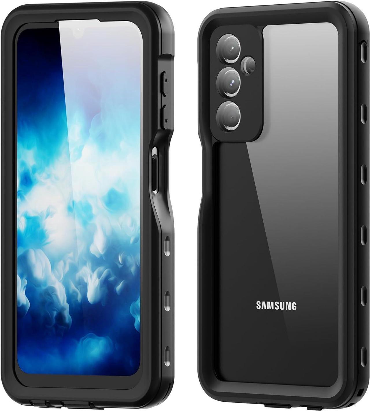 BONAEVER for Samsung Galaxy A25 5G Case Waterproof IP68 Certified Built-in Screen Protector Shockproof Dustproof Snowproof Rugged for Samsung A25 5G 6.5" Black