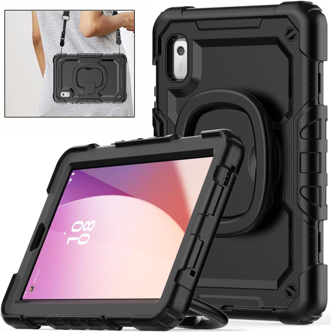 BONAEVER for Lenovo Tab M9 Case 9 inch TB-310FU with Screen Protector/Rotating Hand Strap/Stand/Shoulder Strap, [3-Layer Protective] Lenovo M9 HD Tablet Cover 9 inch 2023