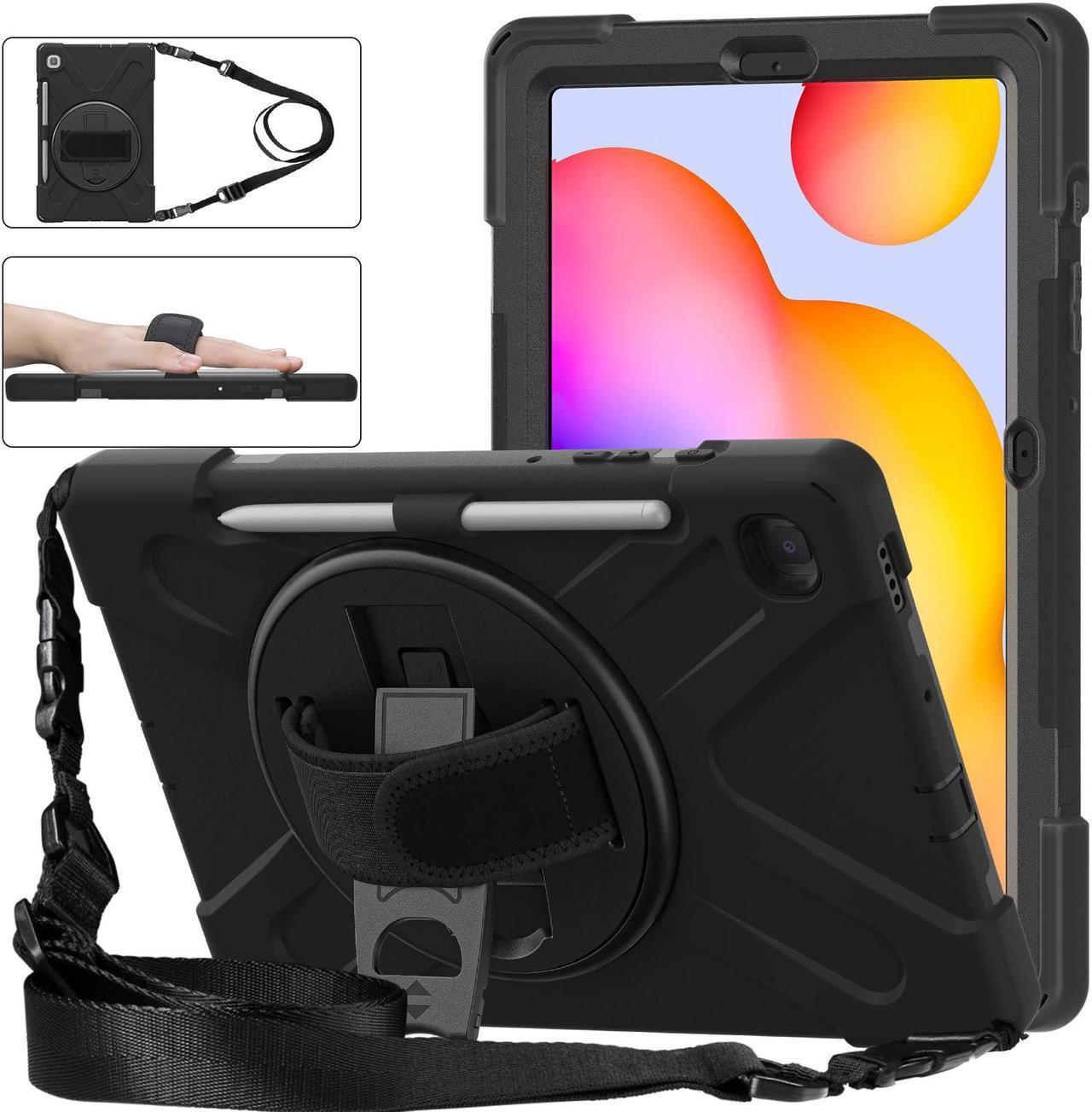 BONAEVER Case for Samsung Galaxy Tab S6 Lite 10.4 inch 2024 2020 2022 Model SM-P620 SM-P625 SM-P610 SM-P613 SM-P615 SM-P619 Protective Cover with S Pen Holder Stand Hand/Shoulder Strap