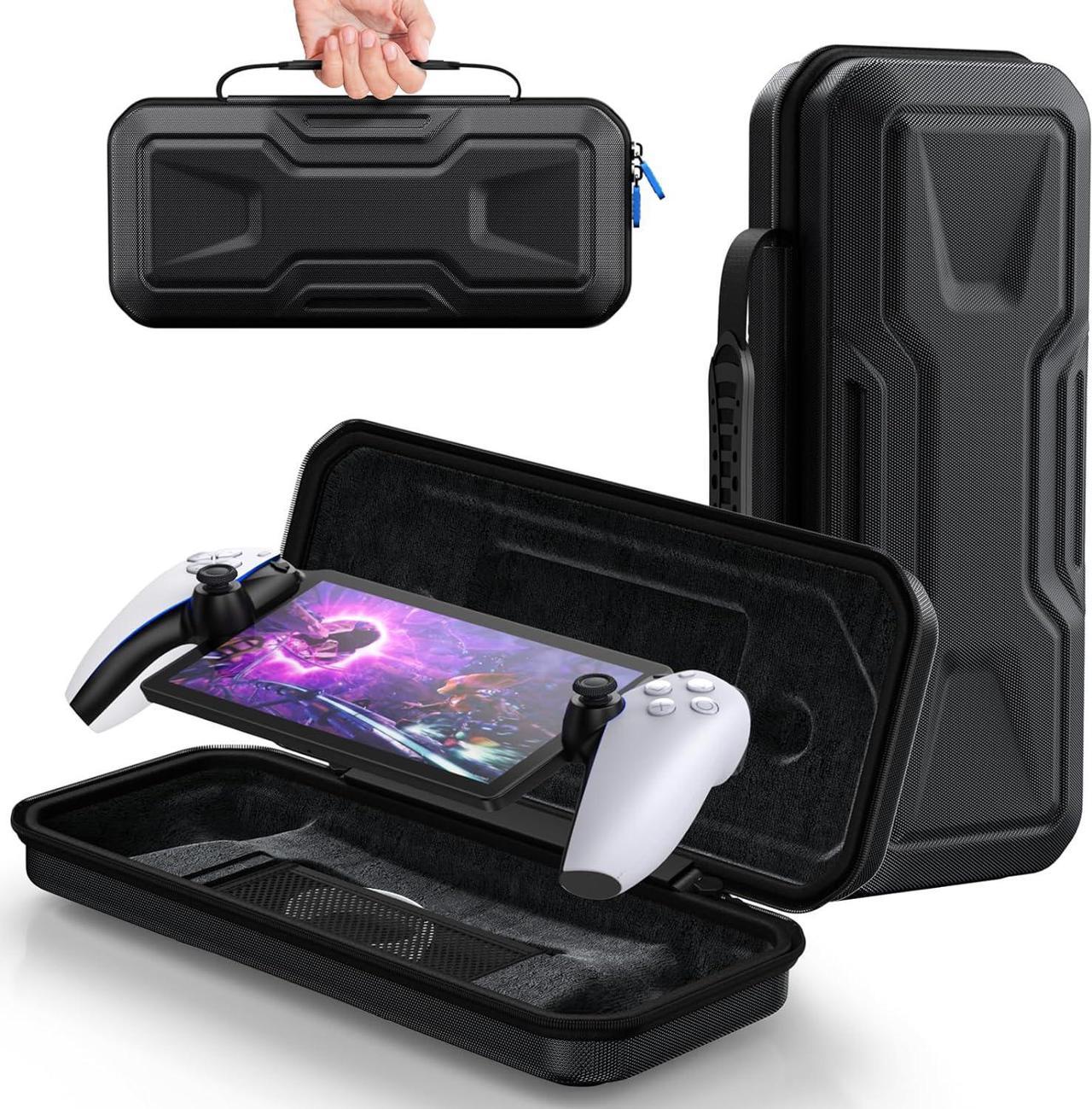 Carrying Case for PlayStation Portal, Protective Hard Shell Portable Travel Carry Handbag Full Protective Case Accessories for PlayStation Portal Remote Player