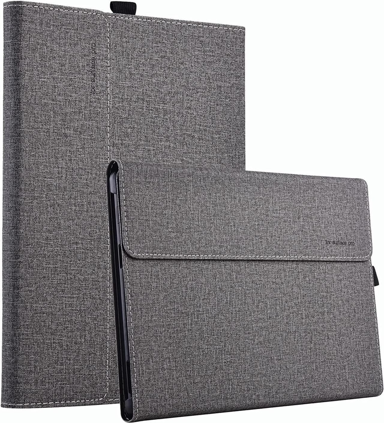 BONAEVER Case for 13 Inch Microsoft Surface Pro 10 2024, Surface Pro 9 2022, Surface Pro 8 2021 Multiple Angle Viewing Portfolio Business Cover with Stylus Holder, Compatible with Type Cover Keyboard