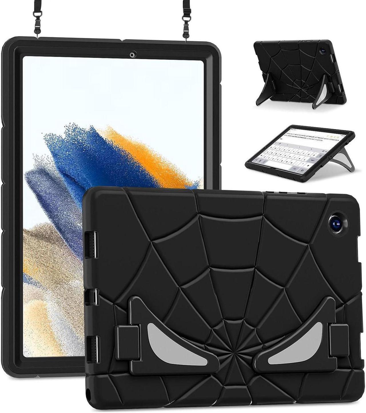 BONAEVER Case For Samsung Galaxy Tab A8 10.5 inch 2022 SM-X200/X205/X207 Tablet Cases With Stand, Shoulder Strap, Thickned Cornor Impact Protection Cover for Kids Boys Children