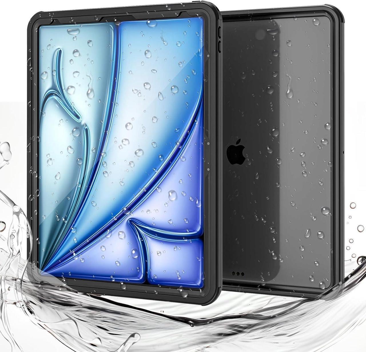 BONAEVER IP68 Waterproof Case for iPad Air 13 inch M2 2024 / iPad Pro 12.9 Inch Case 3rd Generation 2018 with Built-in Screen Protector, Full Body Shockproof Protection Cover with Lanyard