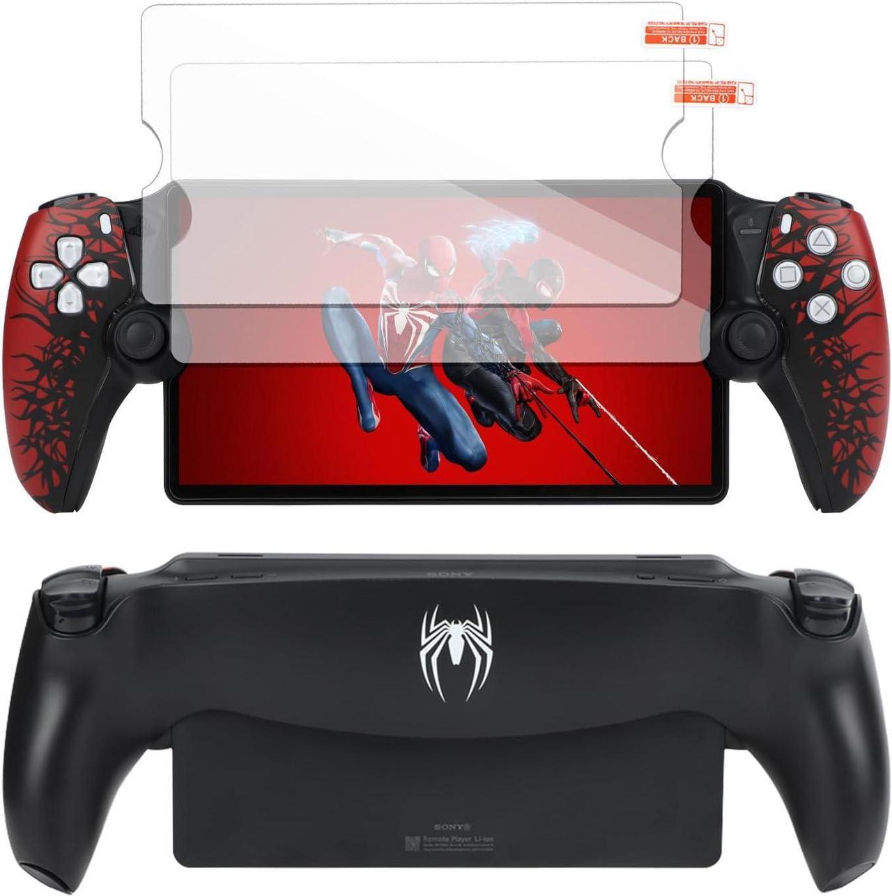 BONAEVER Replacement Plates for PlayStation Portal Shell with 2 Screen Protectors - Plates for Spider - Man PS5 Portal Cover, Faceplate for PlayStation Portal Remote Player (Console Not Included)