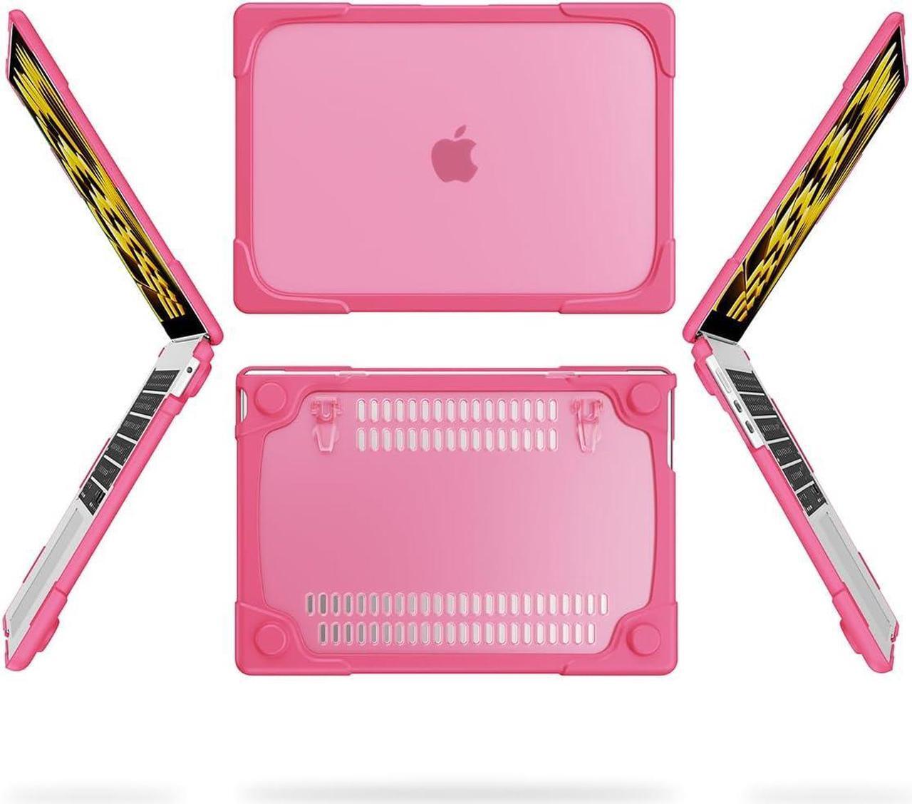 Alt view image 6 of 7 - BONAEVER for MacBook Air 13.6 inch Case 2025 2024 2022 Model M4 A3240 A2681 M2 A3113 M3, Heavy Duty Shockproof Protective Hard Shell with Fold Kickstand & Keyboard Cover Screen Protector