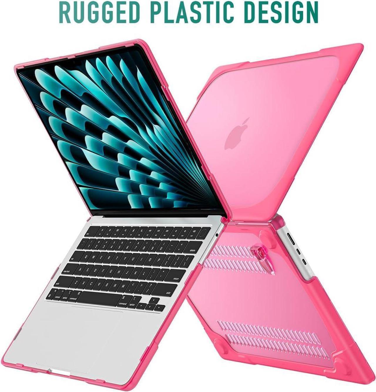 Alt view image 7 of 7 - BONAEVER for MacBook Air 13.6 inch Case 2025 2024 2022 Model M4 A3240 A2681 M2 A3113 M3, Heavy Duty Shockproof Protective Hard Shell with Fold Kickstand & Keyboard Cover Screen Protector
