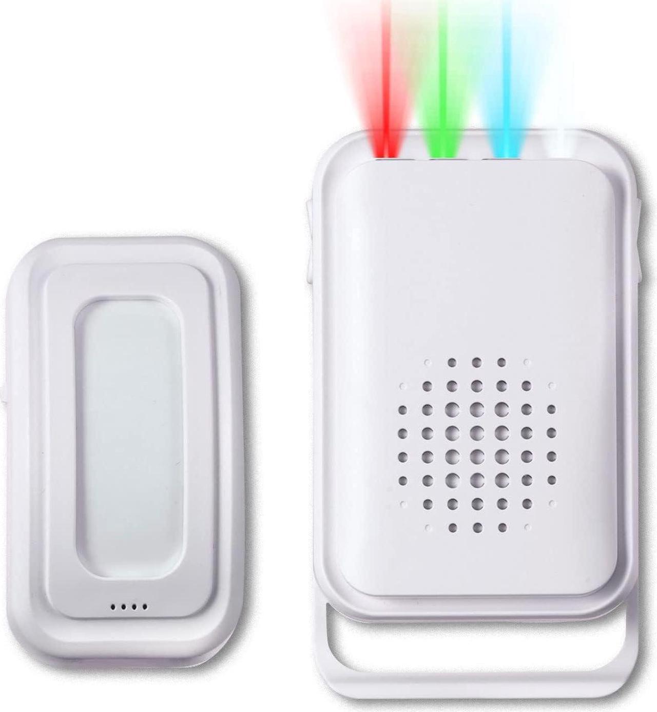 Main image of BONAEVER Motion Sensor Detector Door Chime for Business Store Entry Alert, Welcome Buzzer Monitor Doorbell Alarm for Home Elderly, LED Indicators & Vibration (1 Sensor & 1 Receiver)