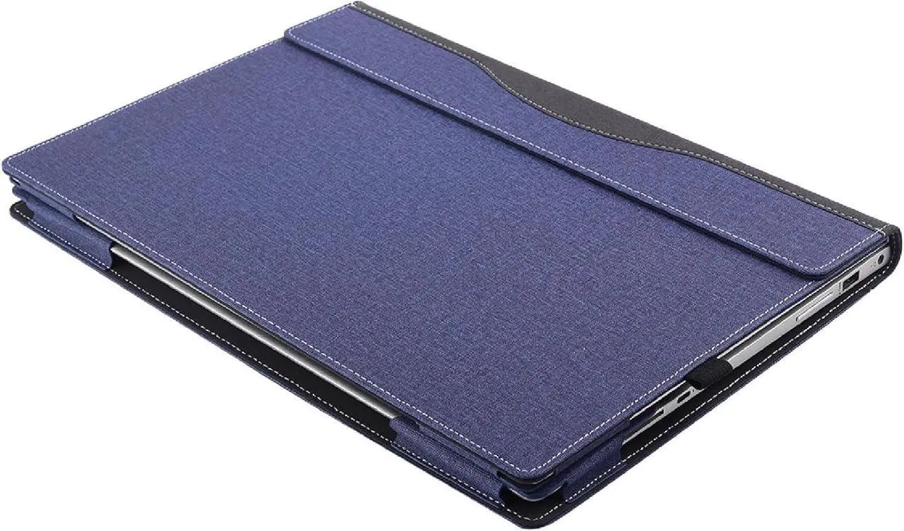 Alt view image 5 of 7 - BONAEVER Laptop Cover Case for 15.6 inch HP Probook 450 G8 G9 G10 & HP Probook 455 G8 G9 G10 & HP ProBook 650 G8 Sleeve, Separable PU Leather Protective Sleeve Accessories with Pencil Holder Blue