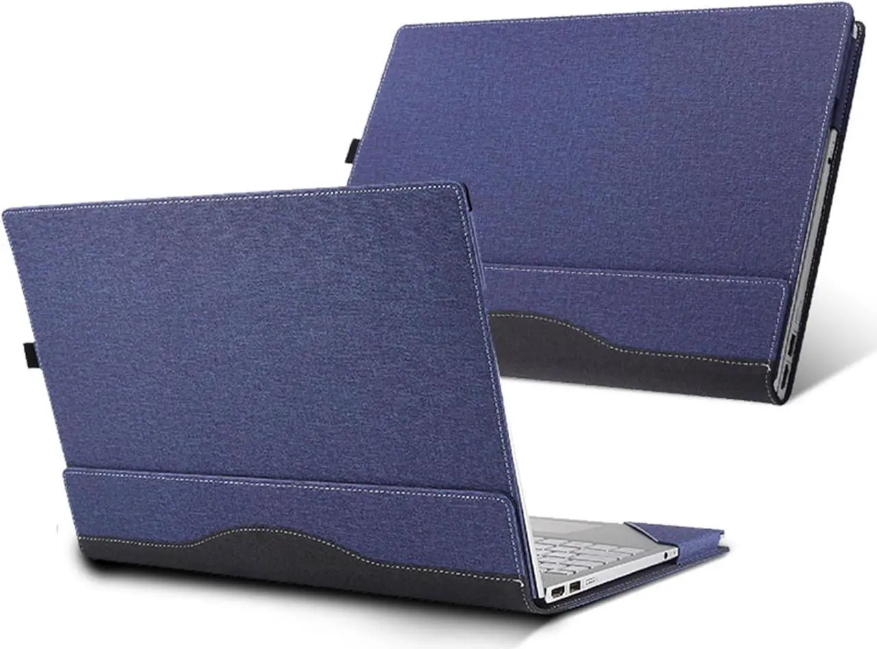 Alt view image 3 of 7 - BONAEVER Laptop Cover Case for 15.6 inch HP Probook 450 G8 G9 G10 & HP Probook 455 G8 G9 G10 & HP ProBook 650 G8 Sleeve, Separable PU Leather Protective Sleeve Accessories with Pencil Holder Blue