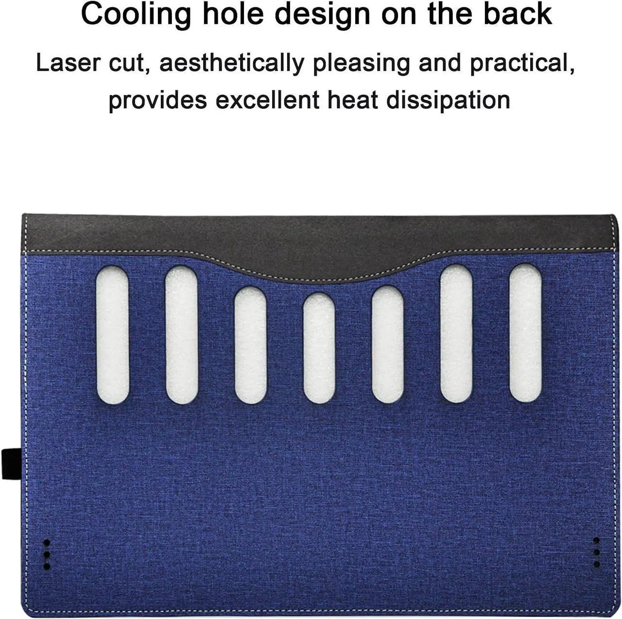 Alt view image 4 of 7 - BONAEVER Laptop Cover Case for 15.6 inch HP Probook 450 G8 G9 G10 & HP Probook 455 G8 G9 G10 & HP ProBook 650 G8 Sleeve, Separable PU Leather Protective Sleeve Accessories with Pencil Holder Blue
