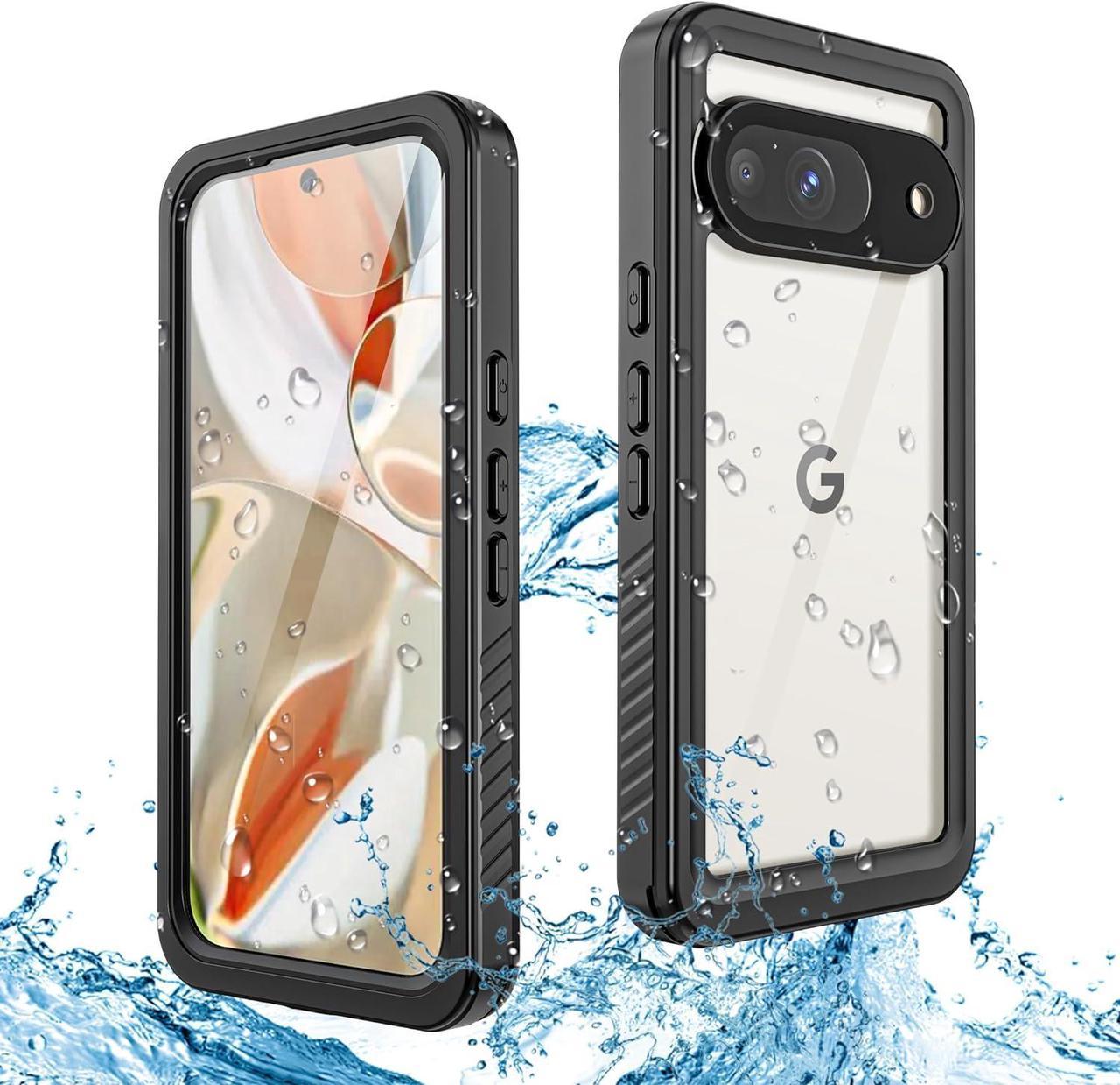 BONAEVER for Google Pixel 9 Case Waterproof IP68 Certified Dustproof Shockproof Built-in Screen Protector Full Body Case for Google Pixel 9 6.3" 2024