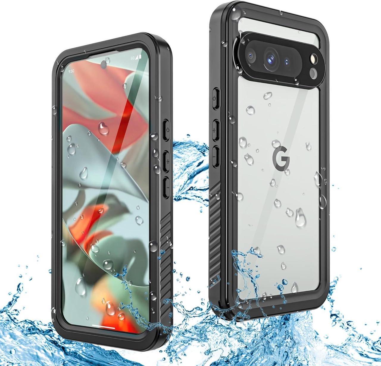 BONAEVER for Google Pixel 9 Pro XL Case Waterproof IP68 Certified Dustproof Shockproof Built-in Screen Protector Full Body Case for Google Pixel 9 Pro XL 6.8" 2024