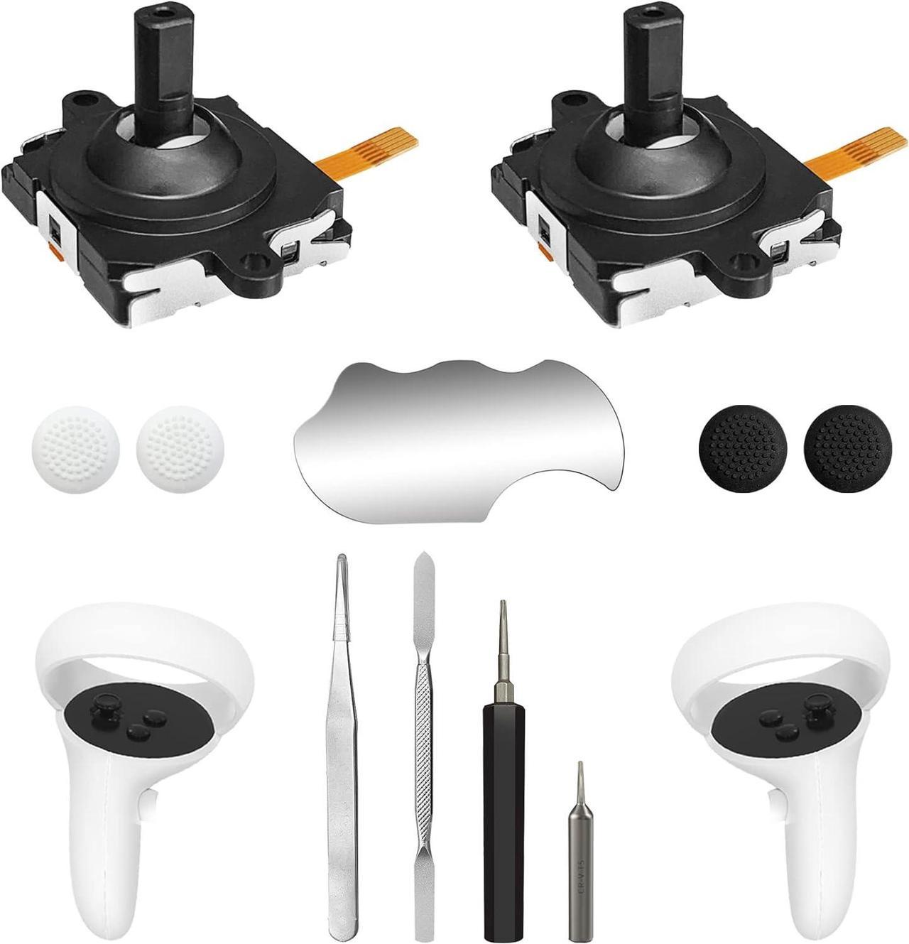 BONAEVER 11 in 1 Joystick Replacement Kit for Oculus Quest 2 Controller, OLCLSS Accessories for Oculus Quest 2 Controller and Meta Quest 2 Controller