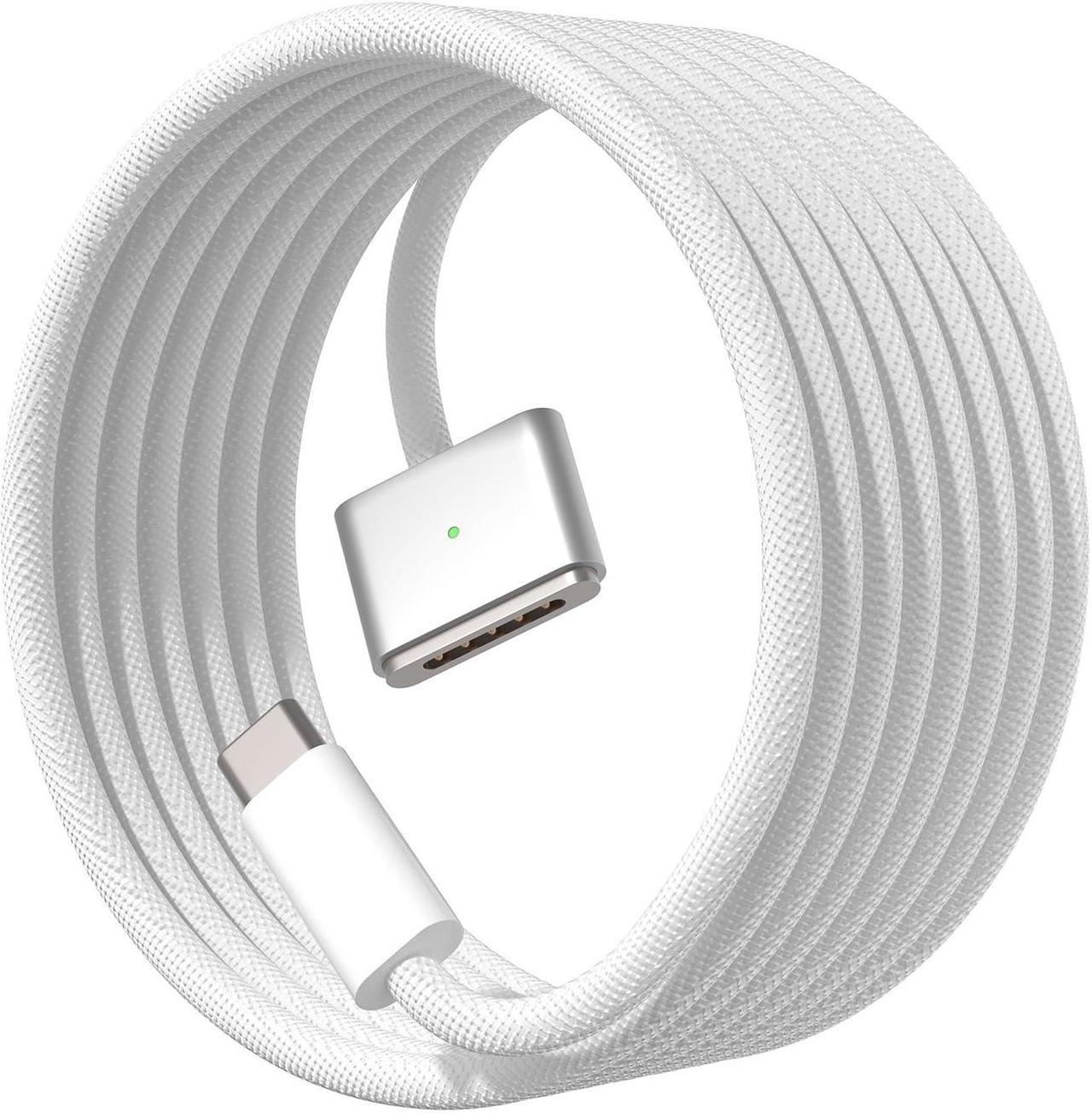 BONAEVER 140W USB-C to Magnetic 3 Cable (2 m/6.6 ft), USB C Fast Charging Cable Compatible with MacBook Air (15''/13'' M3 2024, M2 2023/2022),MacBook Pro (16"/14" M2 Pro & Max 2023, M1 Pro & Max 2021)