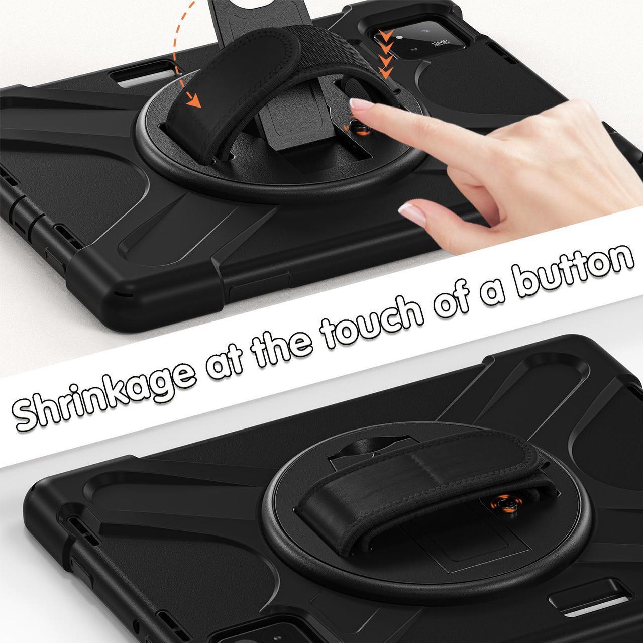 Alt view image 7 of 7 - BONAEVER Case for Xiaomi Mi Pad 7 / Mi Pad 7 Pro 11.2 inch Released 2024, Shockproof Cover with 360 Rotate Stand Hand Strap Shoulder Strap Pencil Holder Protective Cover
