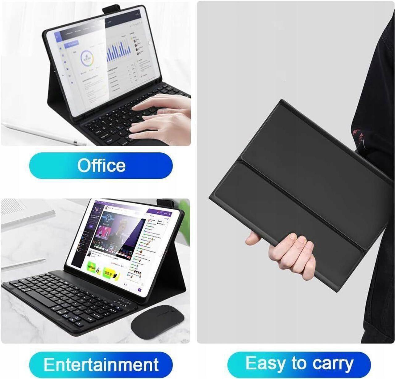 Alt view image 7 of 7 - BONAEVER Bluetooth Keyboard Case with Mouse for Lenovo Tab P12 12.7 inch 2023 2024 / Lenovo Tab P12 Pro (2nd Gen) 12.7 /Xiaoxin Pad Pro 12.7"