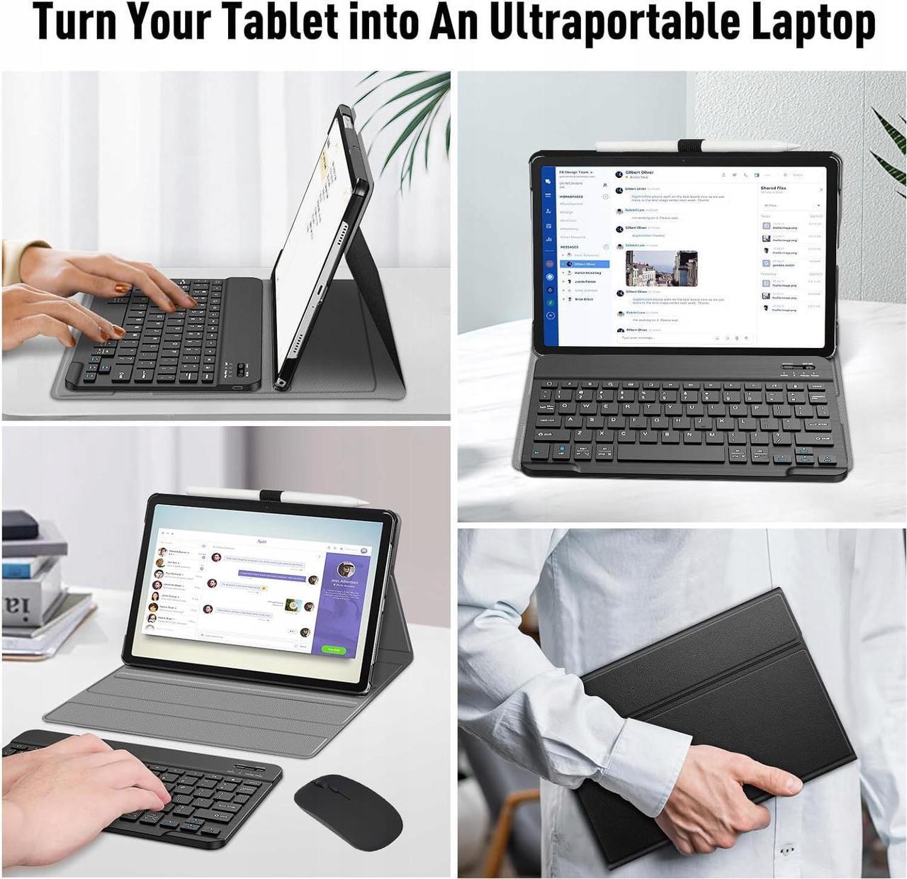Alt view image 6 of 7 - BONAEVER Bluetooth Keyboard Case with Mouse for Lenovo Tab P12 12.7 inch 2023 2024 / Lenovo Tab P12 Pro (2nd Gen) 12.7 /Xiaoxin Pad Pro 12.7"
