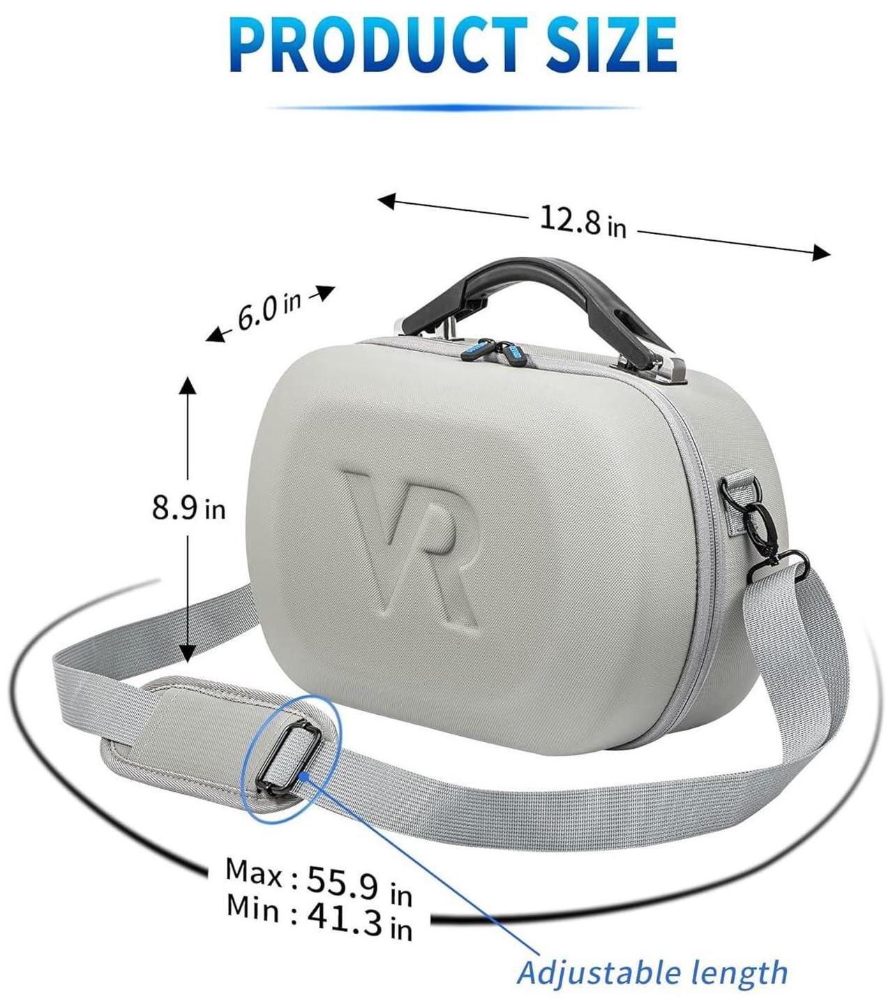 Alt view image 7 of 7 - BONAEVER Hard Carrying Case for Meta Quest 3 / Quest 3S, VR Gaming Headset Controllers and Accessories Travel Storage Case for Vision Pro, Meta Quest 2, Quest Pro, Pico 4, Pico 4 Pro