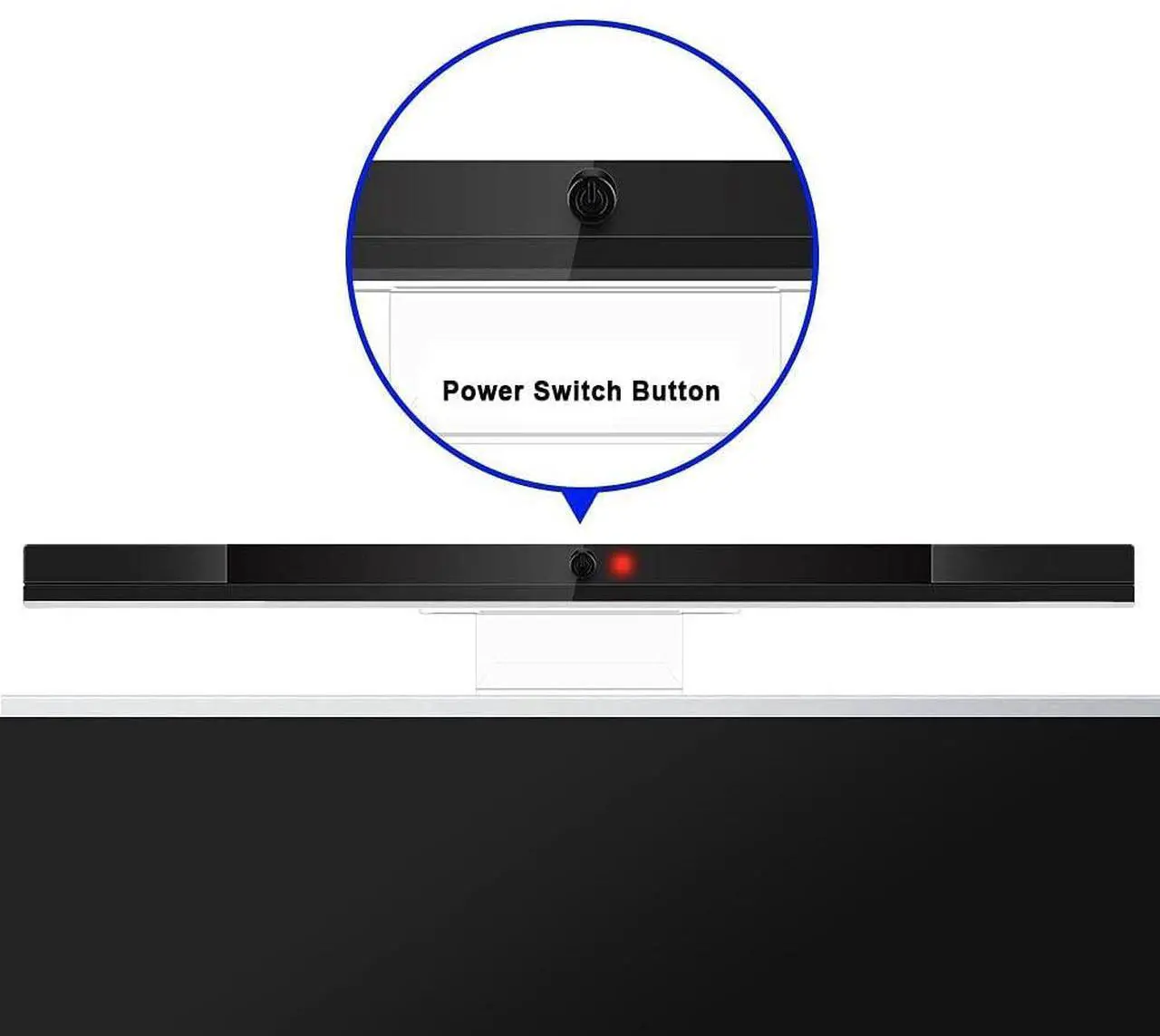 Alt view image 3 of 6 - BONAEVER Wii Wireless Sensor Bar, for Wii Sensor Bar Replacement Compatible with Nintendo Wii/Wii U Console with Stable Stand, Black Silver