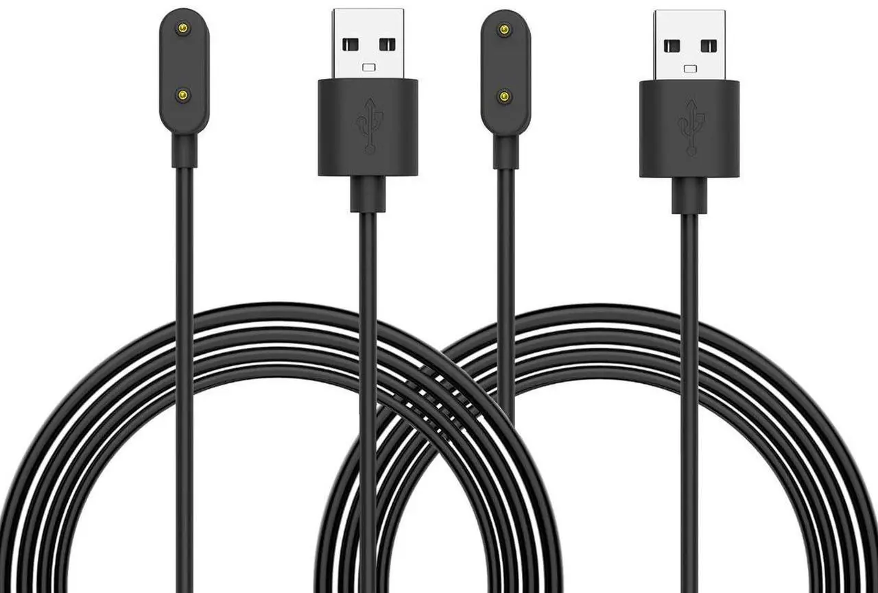 Main image of BONAEVER 2 Packs Charger for Huawei Watch Fit 3/Fit 2/Fit/Fit Mini/Fit New/Huawei Band 9/8/7/6/6 Pro/Honor Band 9/7/6, Magnetic Charger Dock with 100 cm USB Charging Cable Cord, Black