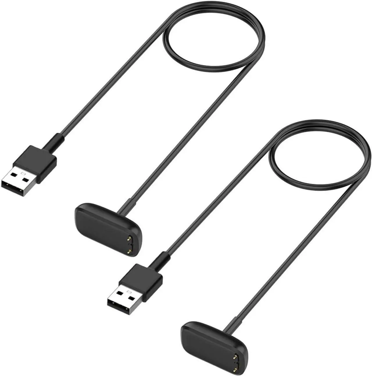Main image of BONAEVER Charger for Fitbit Charge 5 / Fitbit Charge 6 / Fitbit Luxe, Replacement Charging Cable Cord Accessories for Fitbit Luxe/Charge 5/Charge 6 [2-Pack, 3.3ft/1m]