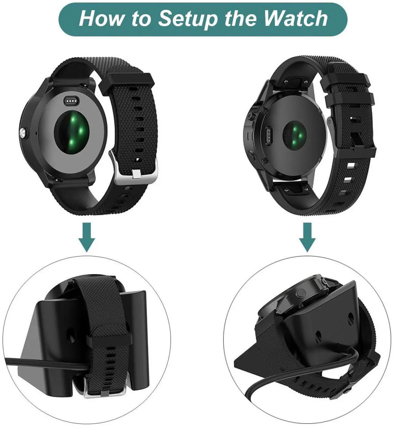 Alt view image 7 of 7 - BONAEVER Charger Cable for Garmin Watch Fenix 8 7X 7S 7 6 5, Forerunner 965 955 945 935 745 265 255 245 165 55 45, Approach S10 S12 S40 S42 S60 S62 S70 Instinct Venu 2 3 Vivoactive 3 4 5 Charging Dock