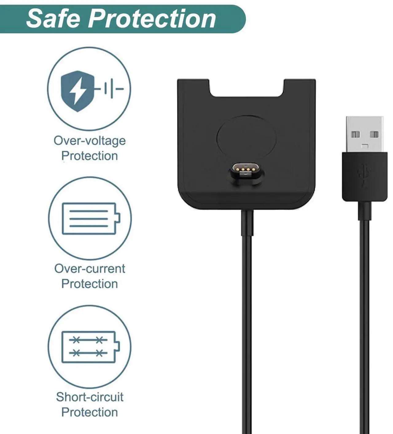 Alt view image 6 of 7 - BONAEVER Charger Cable for Garmin Watch Fenix 8 7X 7S 7 6 5, Forerunner 965 955 945 935 745 265 255 245 165 55 45, Approach S10 S12 S40 S42 S60 S62 S70 Instinct Venu 2 3 Vivoactive 3 4 5 Charging Dock