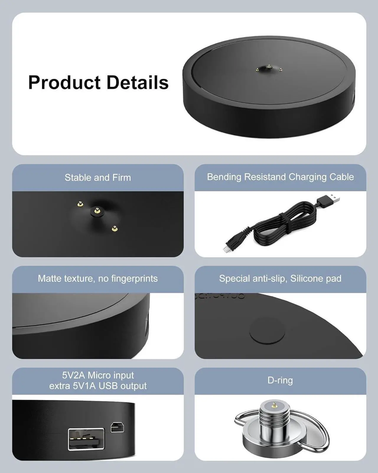 Alt view image 4 of 7 - BONAEVER Charging Dock Compatible with Ultimate Ears Boom 3, MEGABOOM 3, Blast & MEGABLAST Portable Waterproof Speaker (Not for Boom4/Megeboom 4)
