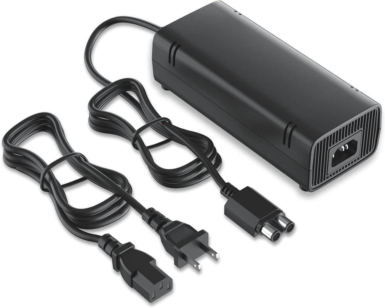 Main image of BONAEVER Power Supply for Xbox 360 Slim with Power Cord, [2022 Enhanced Quieter Version] AC Adapter Power Brick Replacement Charger for Xbox 360 Slim Console