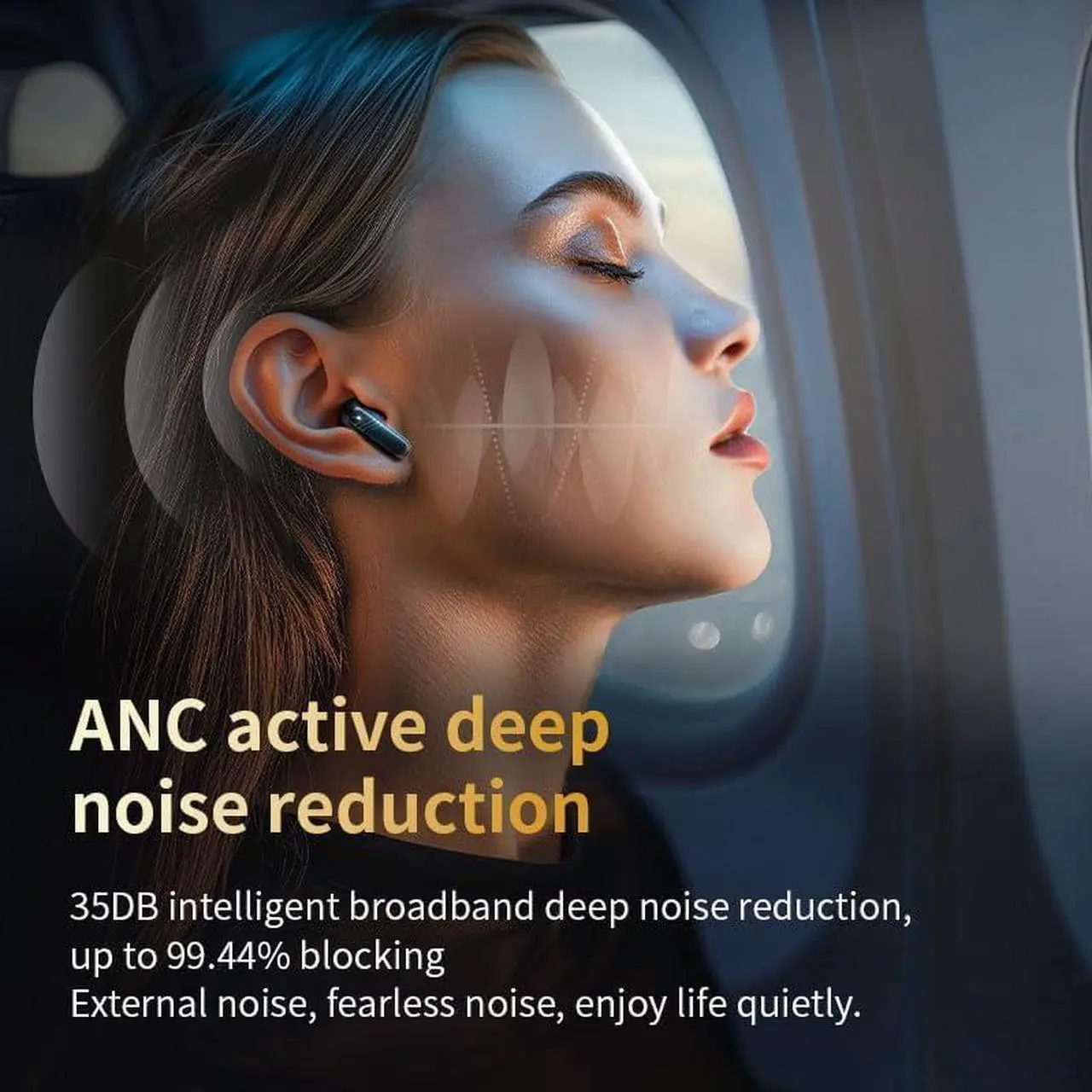 Alt view image 5 of 7 - BONAEVER Wireless Earbuds Bluetooth Headphones Touch Screen Bluetooth Ear Buds with Built-in Mic Extra Comfort IPX5 Waterproof Headset 360 Stereo with Noise Cancellation