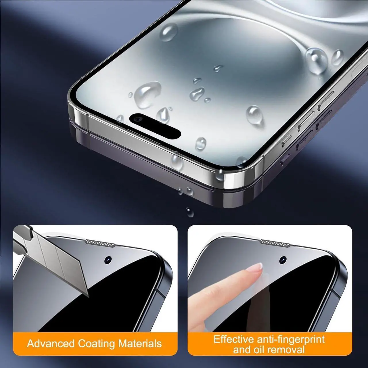 Alt view image 5 of 7 - BONAEVER 3 Pack Screen Protector for iPhone 16 Plus with 3 Pack Camera Lens Tempered Glass Protector, 6.7 Inch HD Clear 9H Hardness Full Coverage, Scratch Resistent, Easy Installation, Bubbles Free