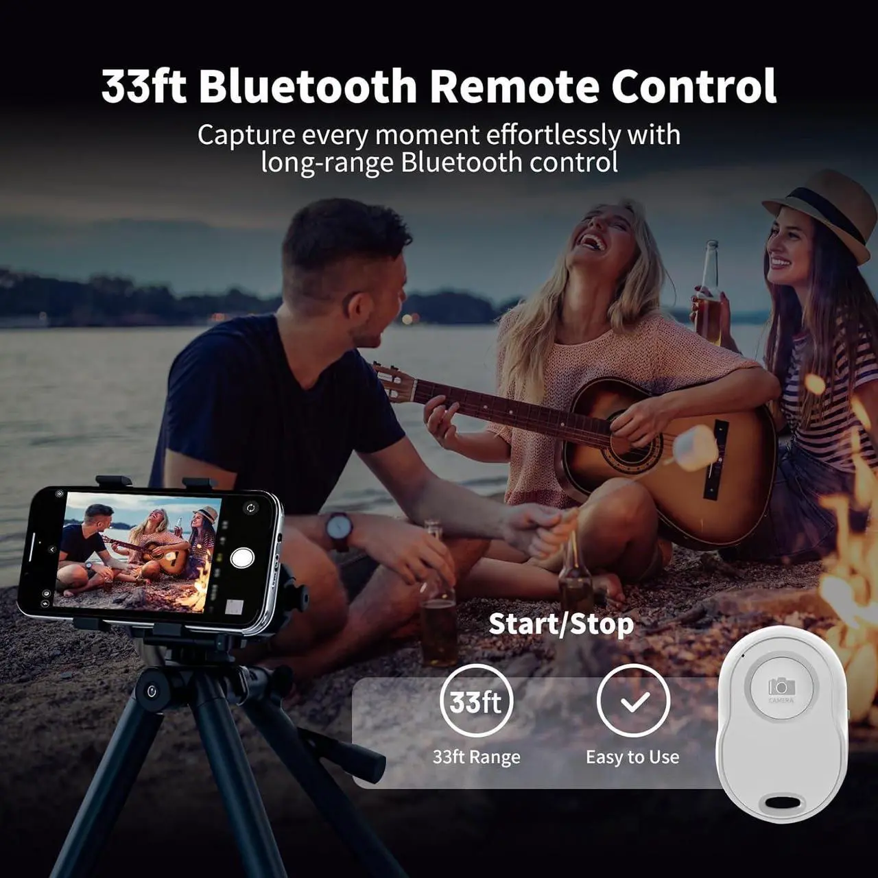 Alt view image 3 of 7 - BONAEVER Phone Vlog Selfie Monitor Screen, Magnetic Mount for MagSafe, Rear Camera for Selfie Vlog Live Stream, iPhone & Android Compatible, Wireless Connection