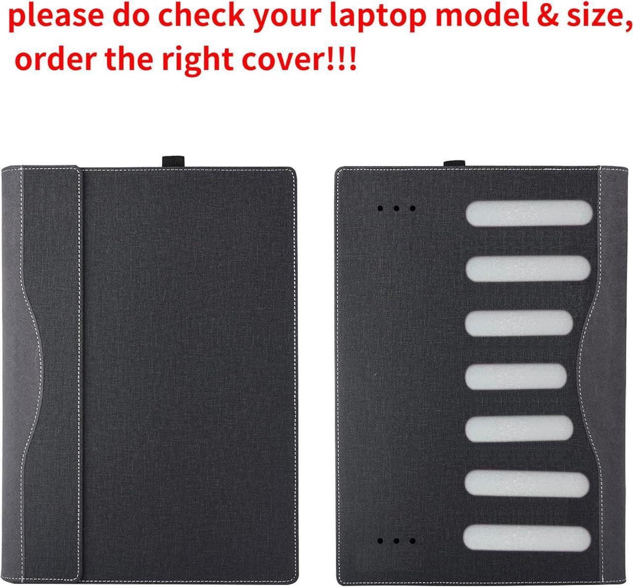 Alt view image 5 of 7 - BONAEVER Laptop Case Cover for 14 inch Lenovo Yoga 9 2-in-1 14ILL10 / 14IMH9 & Yoga 9i 2-in-1 Gen 9 & Yoga Slim 9i Gen 10,PU Leather Notebook PC Protective Sleeve with Pen Holder