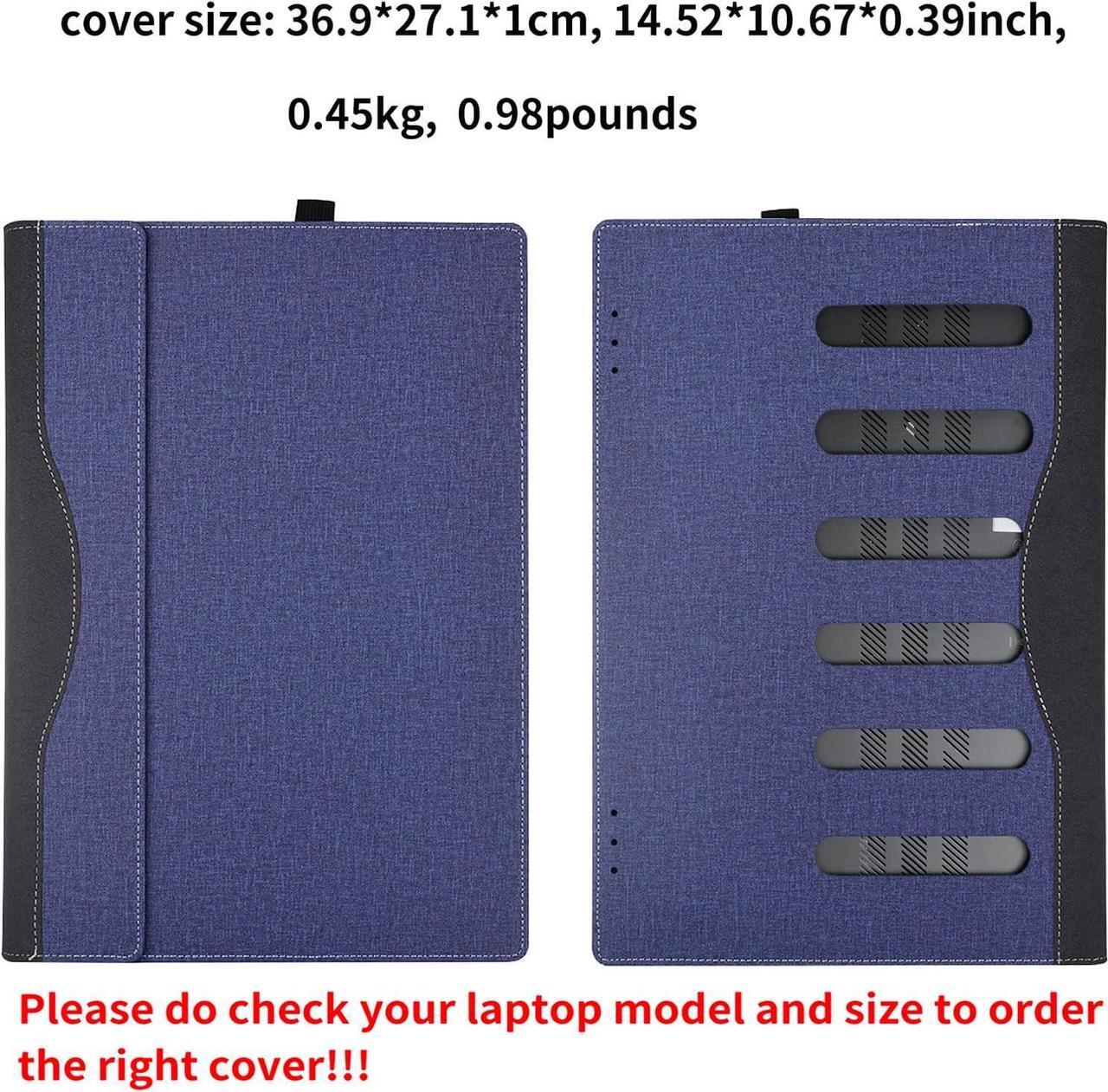 Alt view image 5 of 7 - BONAEVER Laptop Case Cover for Lenovo 16" IdeaPad 5i 2-in-1 Gen 9 for IdeaPad 5 2-in-1 16IRU9 16AHP9 [Not fit Other Models] Detachable Notebook Sleeve Computer Bag PU with Heat Dissipation Hole Blue