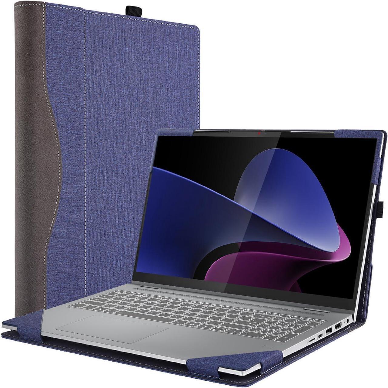 Main image of BONAEVER Laptop Case Cover for Lenovo 16" IdeaPad 5i 2-in-1 Gen 9 for IdeaPad 5 2-in-1 16IRU9 16AHP9 [Not fit Other Models] Detachable Notebook Sleeve Computer Bag PU with Heat Dissipation Hole Blue
