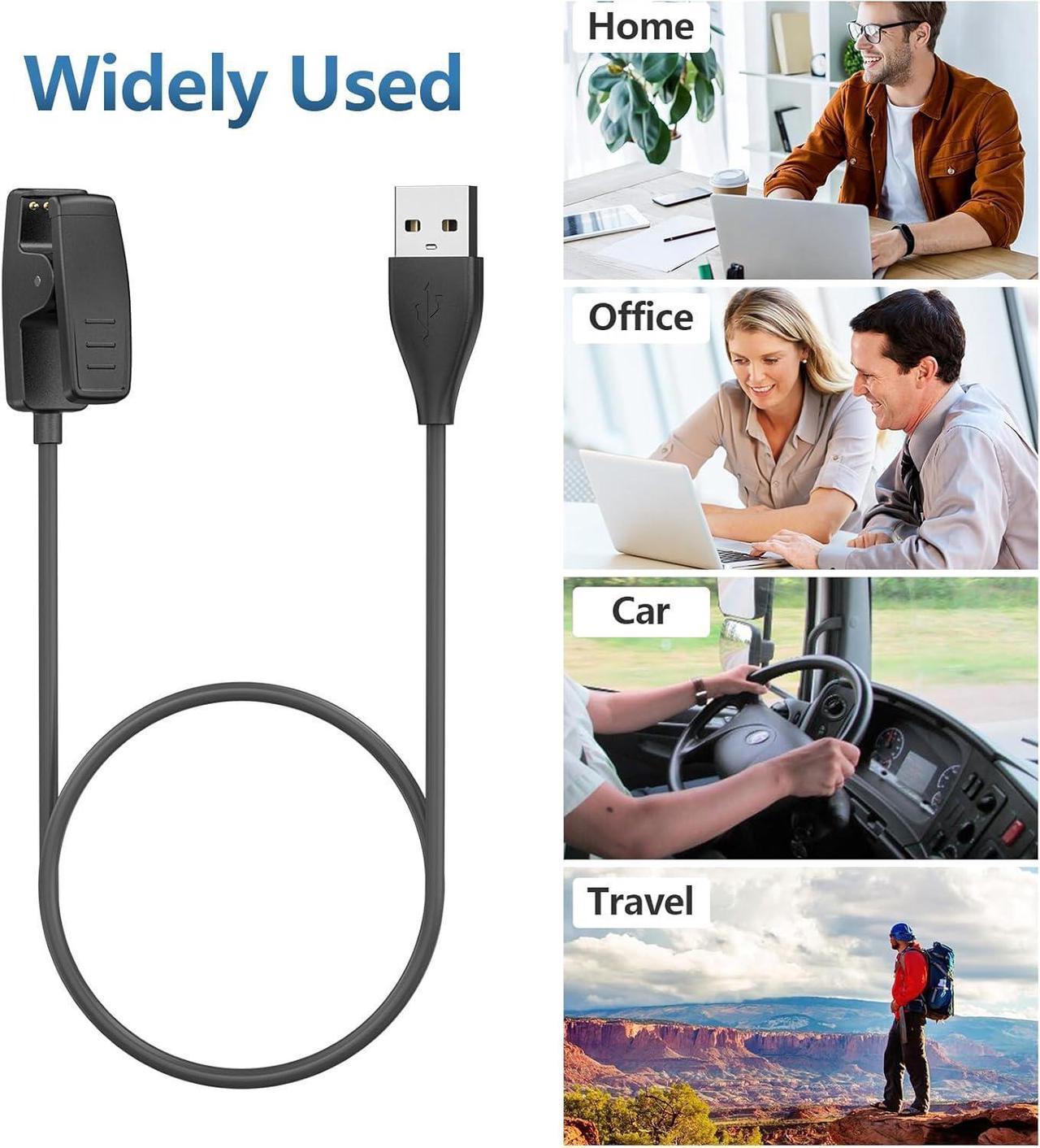 Alt view image 7 of 7 - BONAEVER Charger for Garmin Forerunner 35 64 230 235 630 645 735XT, Approach S20 G10, Vivomove HR, Lily 2 Smart Watch, Replacement USB Charging Clip Cable - 2 Packs