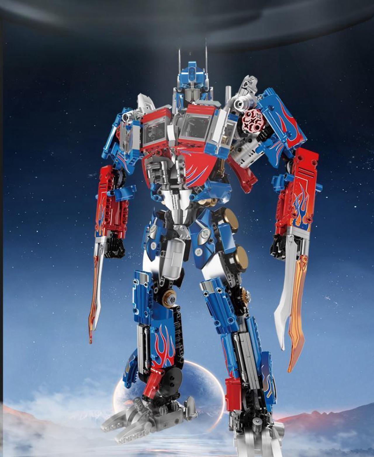 Alt view image 4 of 6 - Transforming Robot Building Toys Set Construction Blocks Kit 1891PCS