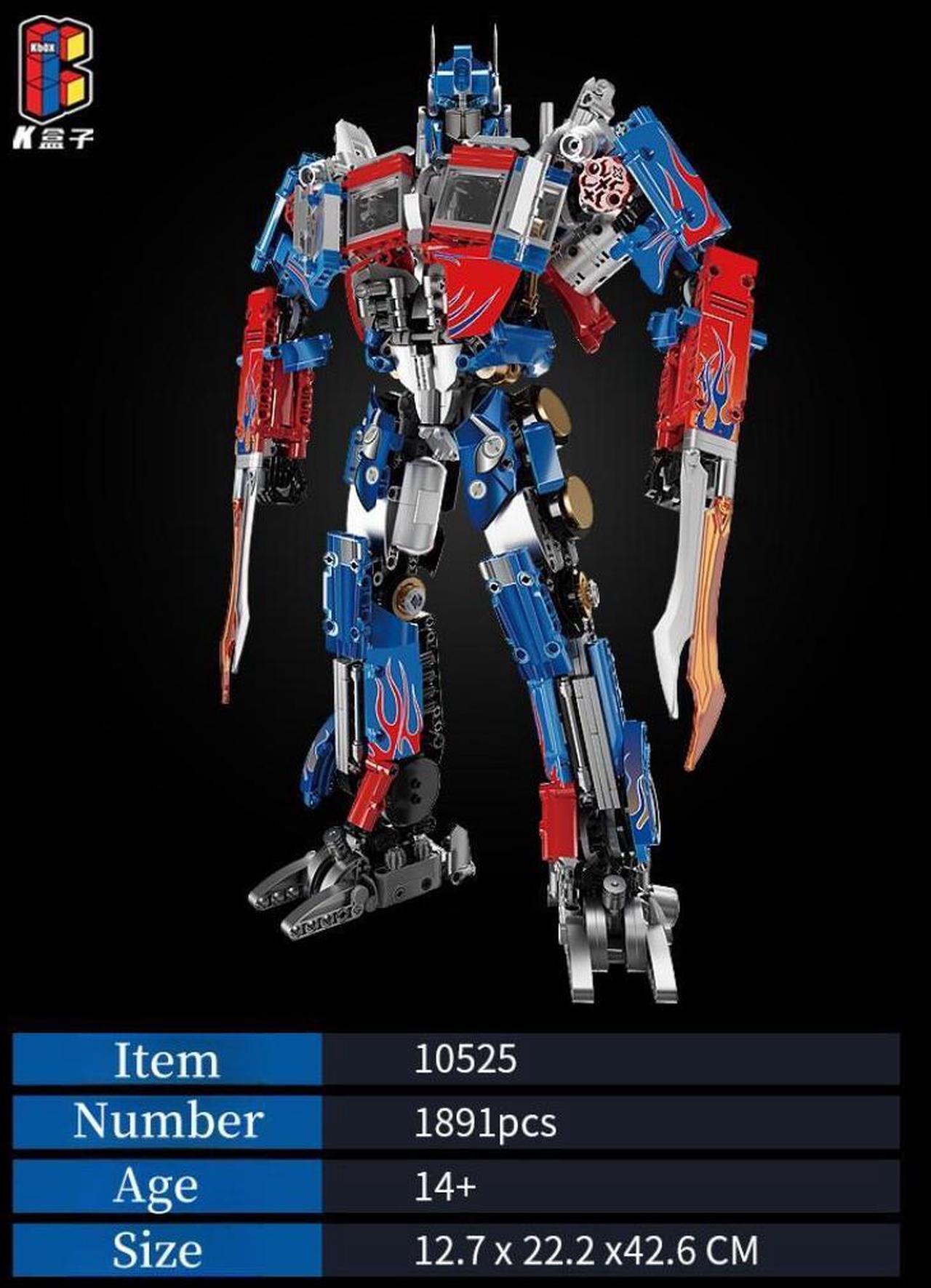 Alt view image 5 of 6 - Transforming Robot Building Toys Set Construction Blocks Kit 1891PCS