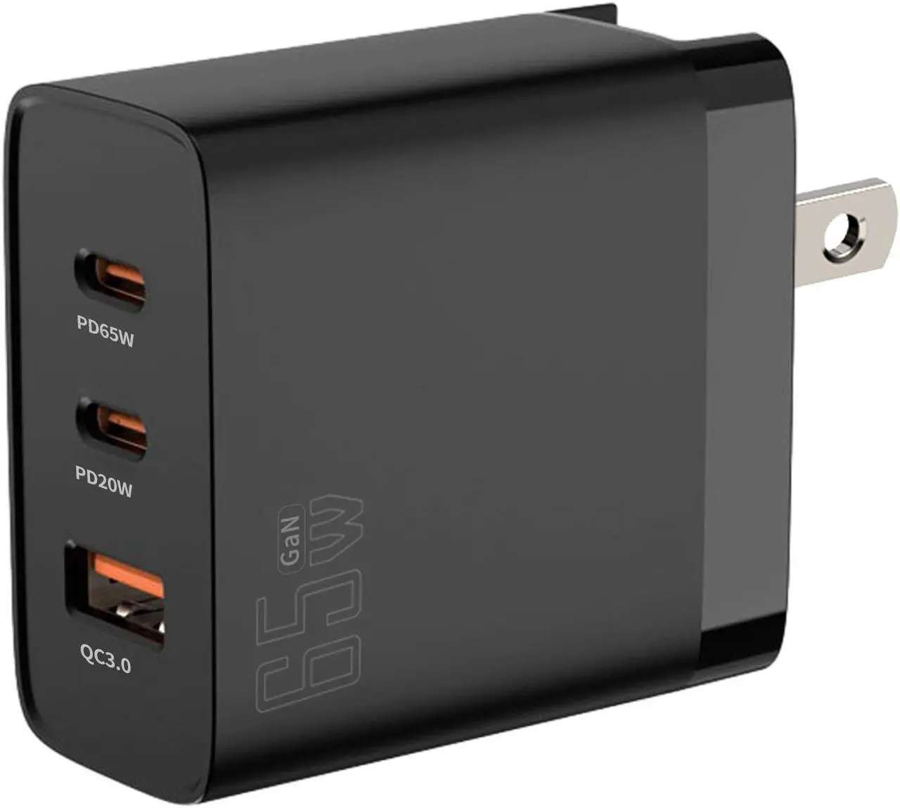 Main image of Icomroad USB C Charger, GaN 65W QC PC 3-Port Compact Foldable Wall Fast Charger Travel for iPhone 14/13/Pro, iPad, Samsung, MacBook Pro/Air, iPad Pro, Galaxy S20/S10