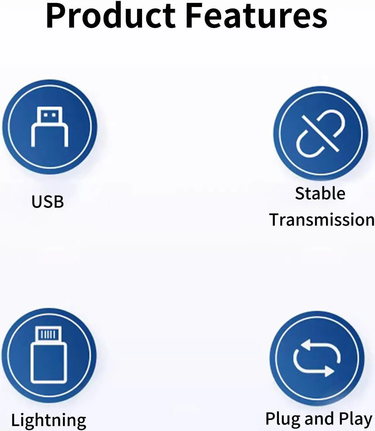 Alt view image 3 of 7 - Lightning Male to USB Female OTG Adapter PD 20W Fast Charging Adapter Connector Convertor for iPhone 14 13 iPad U Disk Mouse Keyboard Hubs Black