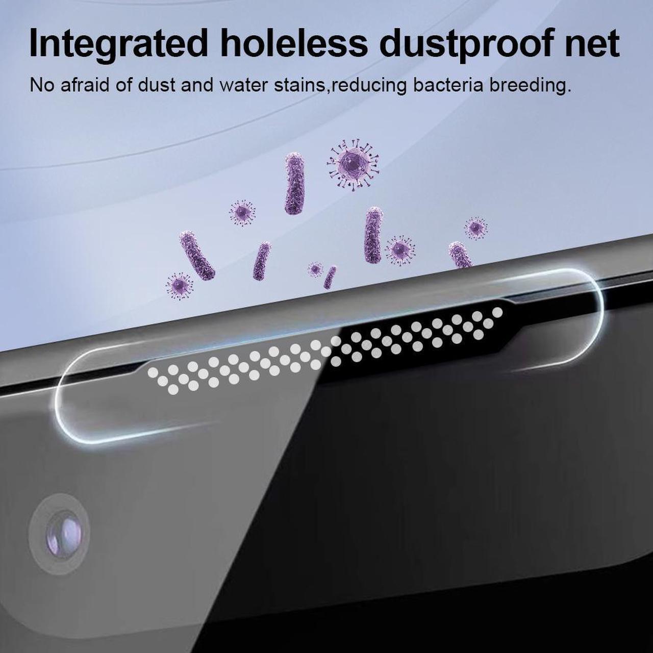 Alt view image 4 of 6 - SHANJIGUANG HD Tempered Glass Screen Protector 1pc,Automatic Dust Removal Free of Bubbles Easy to Install Dust-Proof Compatible with iPhone15/16,15pro/16pro iPhone15pro HD 1PC