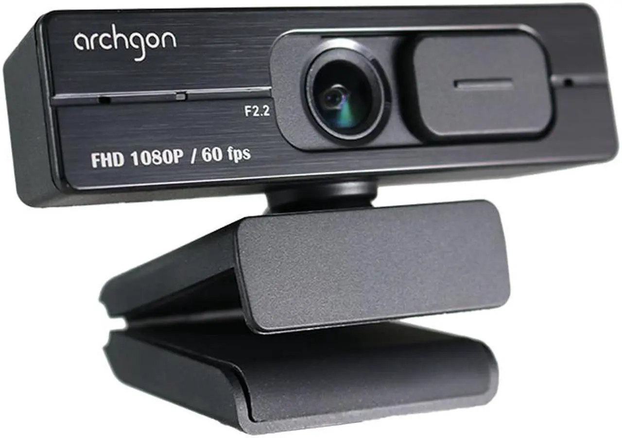 Main image of Archgon  Webcam Full HD 1080P/60fps Streaming Low-Light Correction Wide-Angle Lens Webcam with Dual Omni-Directional Microphone, Privacy Cover and Tripod Compatible with Teams Skype and Zoom (C6206)