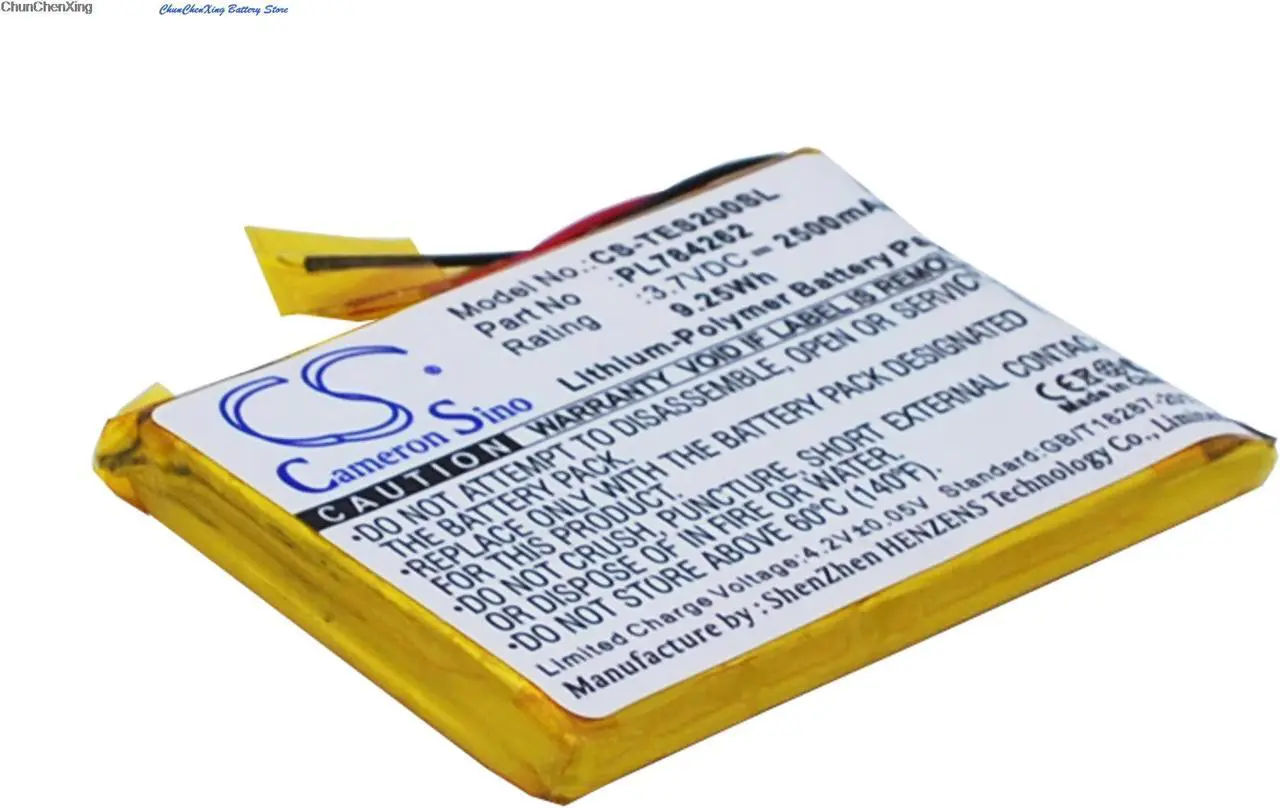 Alt view image 14 of 14 - Replacement GPS, Navigator Battery for TEASI One 2 ,PL784262    2500mAh