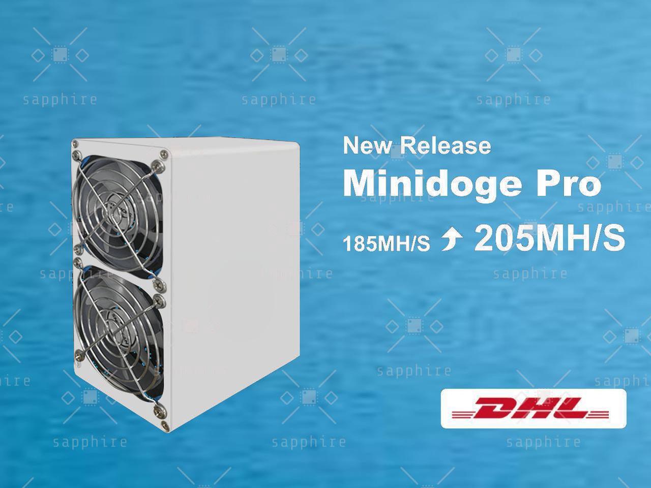 New Release MiniDoge Pro LTC & Doge Miner 205MH/s 220W Home Use with PSU Super Slience