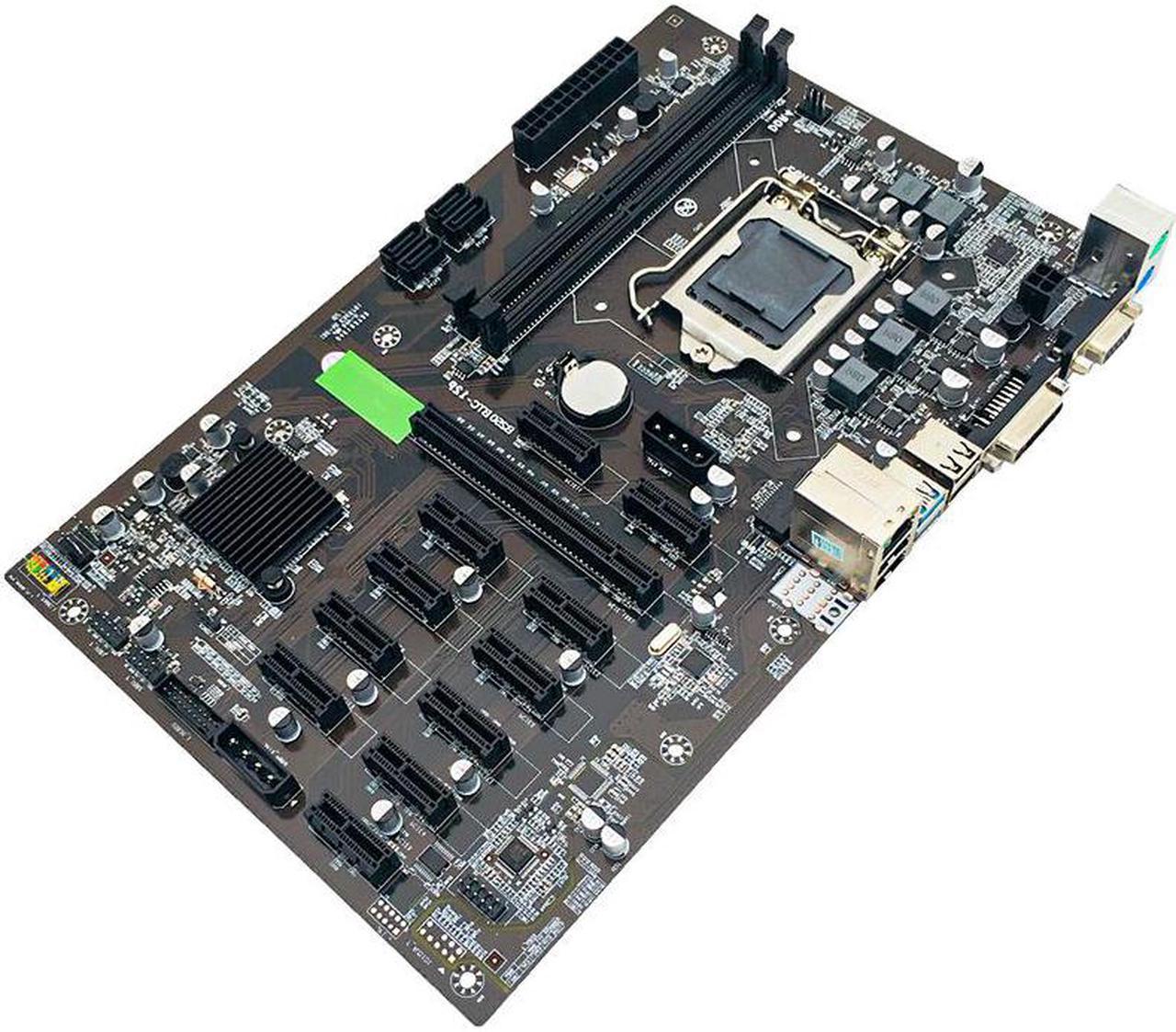 Taifast 12 GPU Motherboard SATA USB3.0 interface USB2.0 with CPU main board DDR4 Memory dual channel GPU Motherboard PC in stock