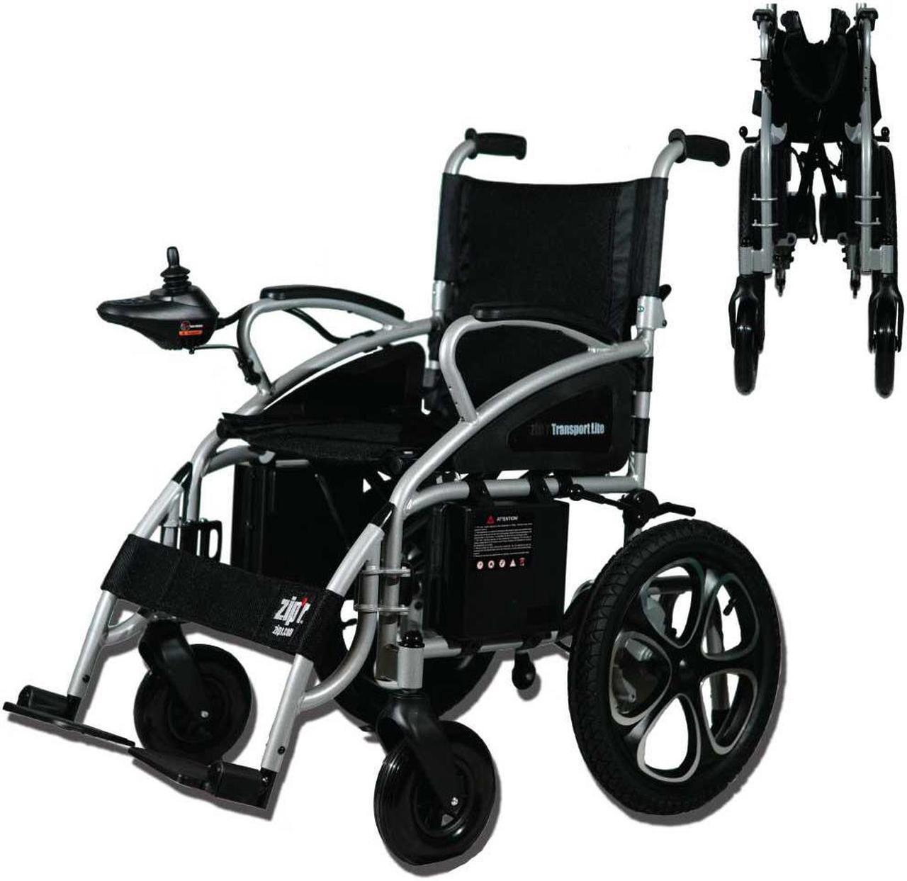 Main image of Zipr Transport Lite Electric Wheelchair - Lightweight Folding Electric Wheelchair - Portable Electric Wheelchairs For Adults, Seniors, Elderly, Travel - Power Wheelchair Long Range Battery & USB Port